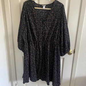 Plus Size Long Sleeve Ava & Viv Dress 3x w/ Pockets